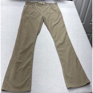 Levis Pants Mens 34x32 Beige 514 Slim Straight 5 Pocket Chinos Corduroy Zip Fly